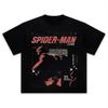 Camiseta Gráfica de Collage de Cómic Vintage de Marvel The Amazing Spider-Man, Camiseta Retro Oversize, Top de Ropa Urbana Unisex de Superhéroes