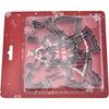 Christmas Cookie Mold 18pcs Set Stainless Steel Material Cake Biscuit Cutter Snowflake Tree Holiday Baking Tool For DIY Pastry