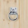 1 Set Durable Horse Hitching Ring Zinc Plated Tie Ring Plate Reliable Horse Hitching Plate Brushing