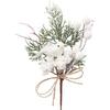 10 Pack Artificial Pine Branches Christmas Floral Picks Frosted White Berries Stems with Birds Holly Sprays for Holiday Decorations Great Addition To
