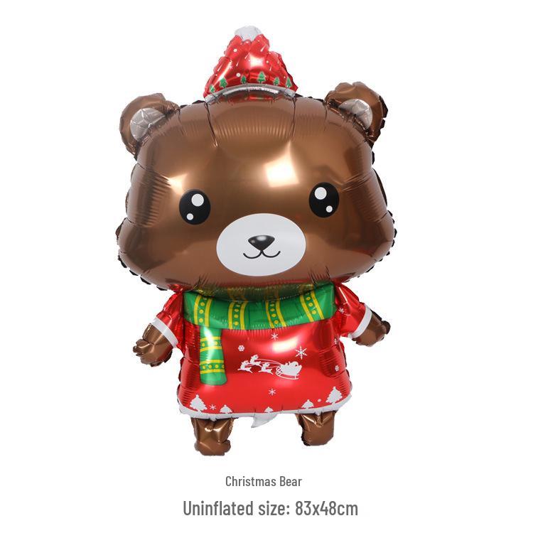 Christmas Decor Set: Snowman, Santa, Snowflake & Tree Balloons