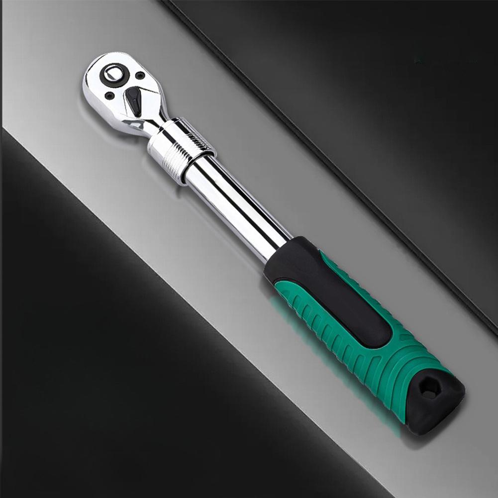 72 Tooth Ratchet Adjustable Head Wrench Quick Release Button Telescopic Adjustment Forward And Reverse Steering