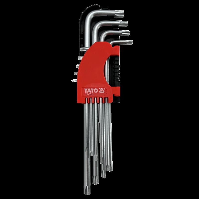 YATO 9-Piece Torx Hex Key Wrench Set