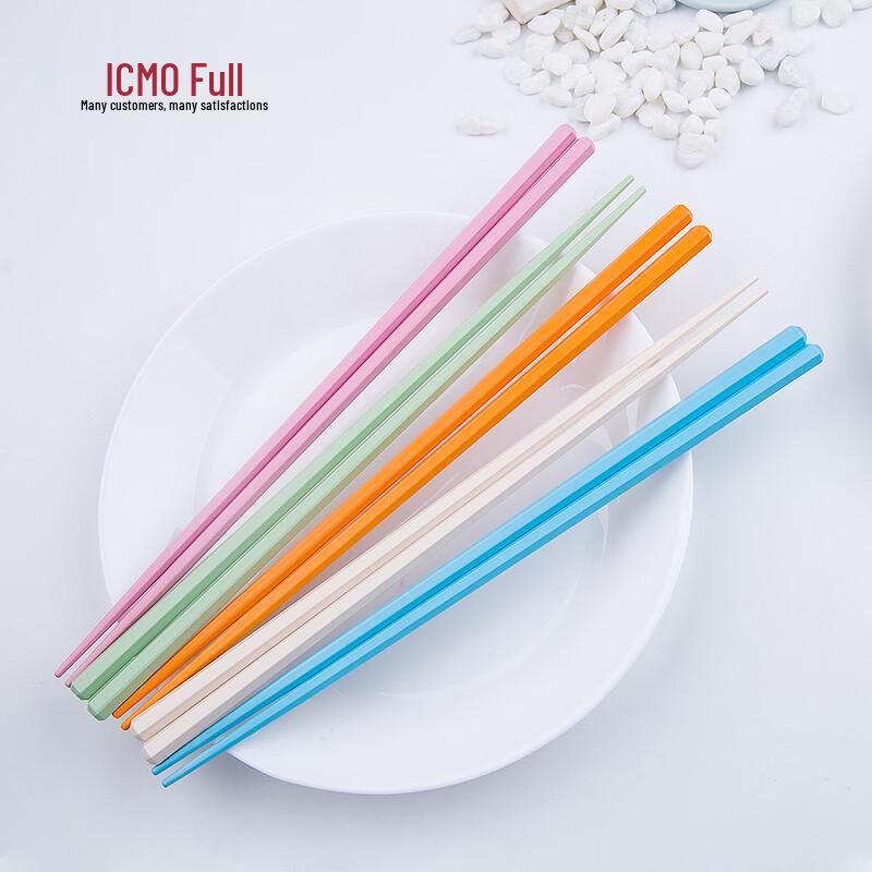 Keman Duo AS01 Reusable Alloy Chopsticks 10 Pairs