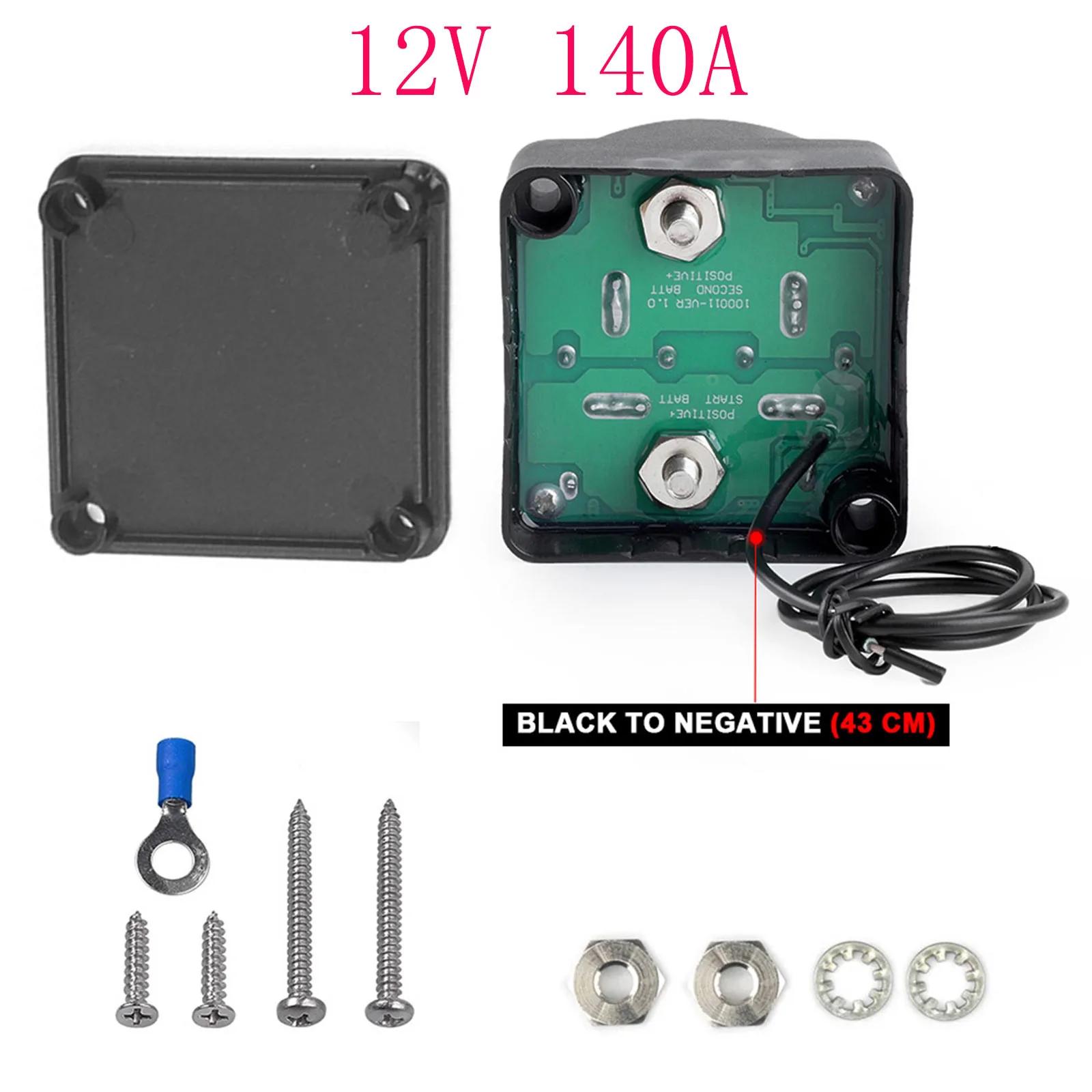 

12V/24V 100A/140A for Camper Car RV Dual Battery Digital Display Smart Isolator Relay Protection Voltage Sensitive Split Charge