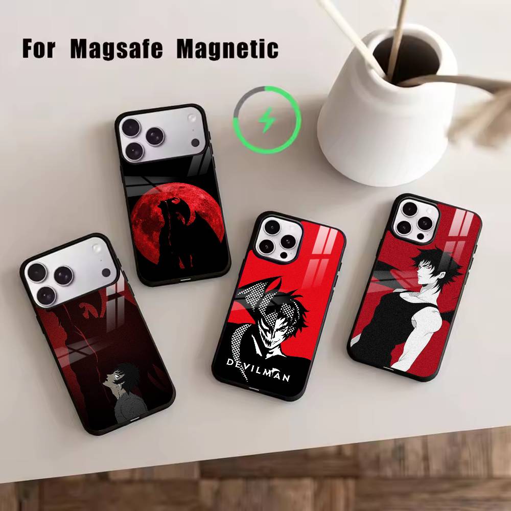 DC-Devilman C-Crybaby Phone Case For iPhone17,16,15,14,13,12,11 Plus,Pro Magnetic For Magsafe Wireless Charging