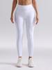 Nude Feeling Color Block High-Waist Yoga Leggings with Belted Pockets, Hip-Lifting, Slimming, Cropped Fit for Women.