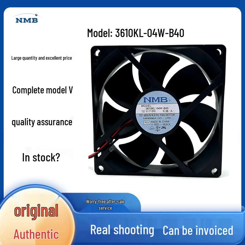 12V Dual Ball Bearing Cooling Fan 9cm 0.28A (Model: 3610KL-04W-B40)