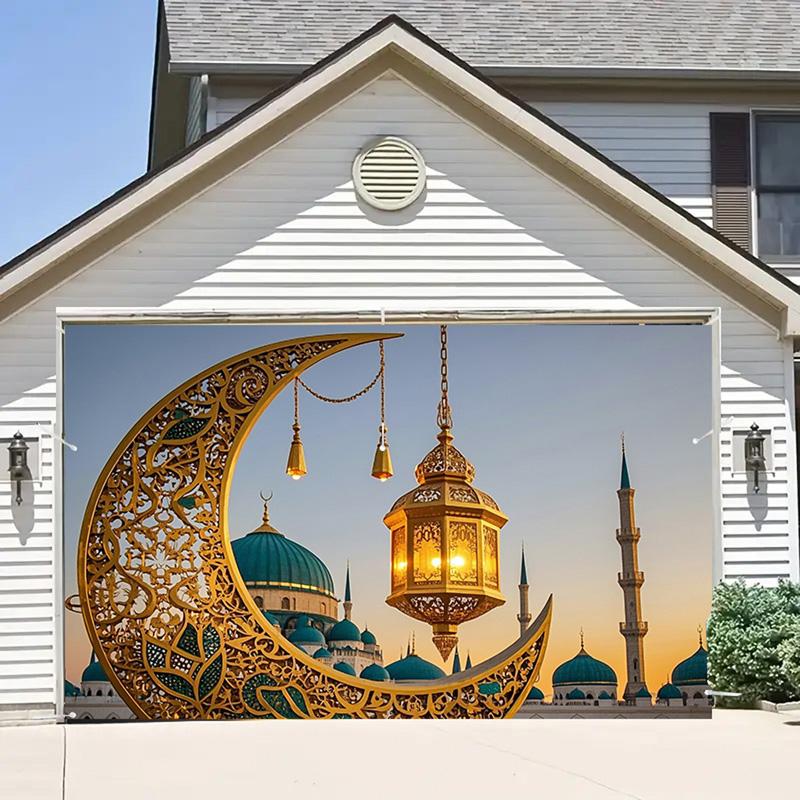 Frohes EID Al Adha Ramadan-Feste Moschee Mond Laterne Islamisch Mubarak Gläubige Porträtfotografie Hintergrund Foto-Requisiten