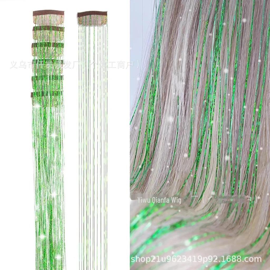 Χρυσές επεκτάσεις μαλλιών με πούλιες - Μεταλλικά κλιπ κορδέλας ευρωπαϊκού και αμερικανικού τύπου για περούκες πάρτι