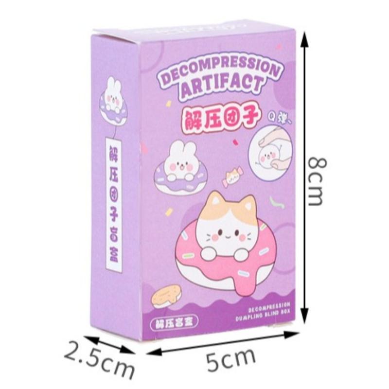 Random Soft Squeeze Dessert Blind Box Kawaii Croissant Shape Stress Relief Toy Independent Pack for School Reward Gifts