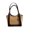 Herbst/Winter Retro Schulter-Eimerbeutel mit großem Fassungsvermögen - Modische Damenhandtasche für den Weg zur Arbeit