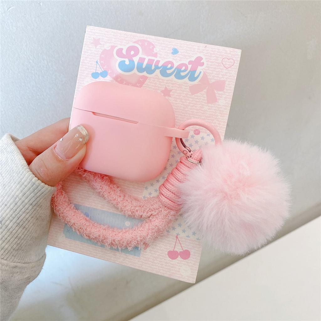 Plush Short Rope for Apple AirPods 1 Generation Earphone Case Pro1 Earphone Case 1 Generation Silicone Soft Case