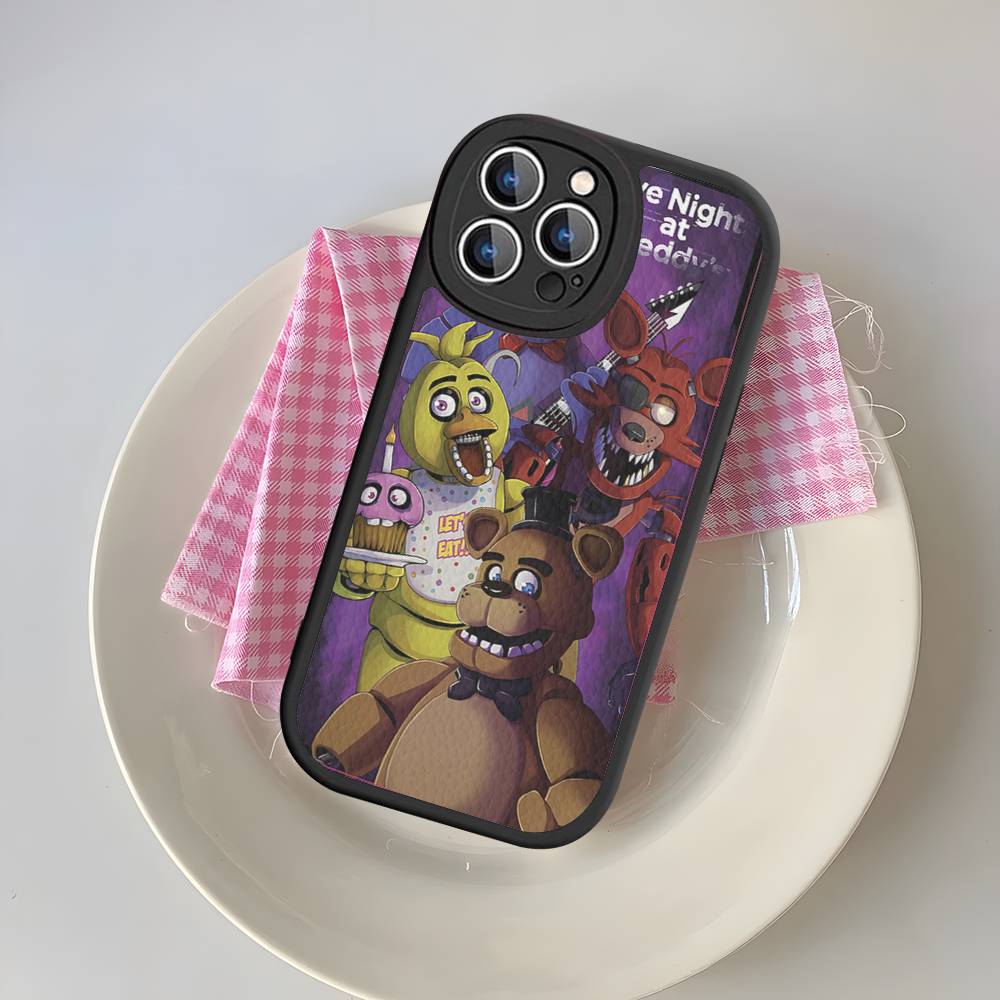 Game F-Five N-Nights At F-FreddyS Phone Case For IPhone 16 15 14 13 12 11 Pro Max Plus Leather Soft Cover