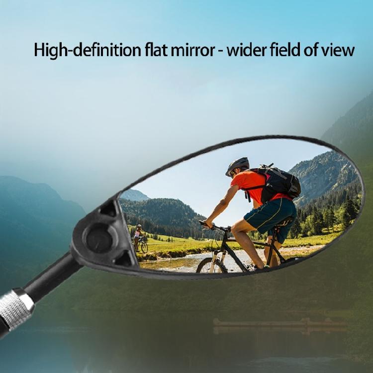 2Pcs Wide View Cycling Rearview Mirror Adjustable Angles 360 Rotating Light Weight Adjustable Bike Rear View Mirror