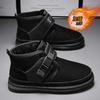 Fashion Winter new men's fashionable cotton thick snow boots with thick soles anti slip wear-resistant and warm cotton boots men shoes