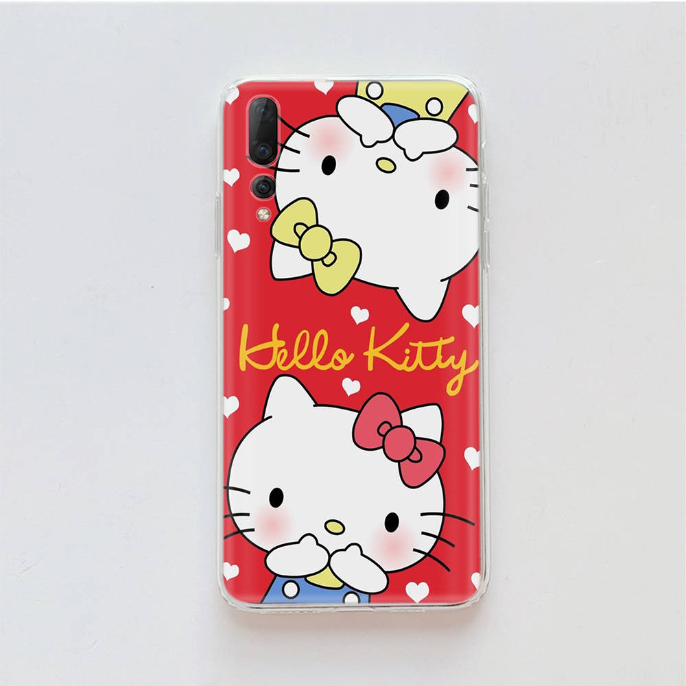Transparent Case for Samsung A04 A14 A23 M33 M53 Realme 10 9 C35 C55 VIVO X80 Infinix Hot 30 Note 11 Tecno Spark 8P Pro L-5 Hello Kitty