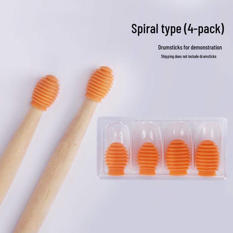 5A7A Silicone Drumstick Head Cover for Practice Mute & Electronic Drums.