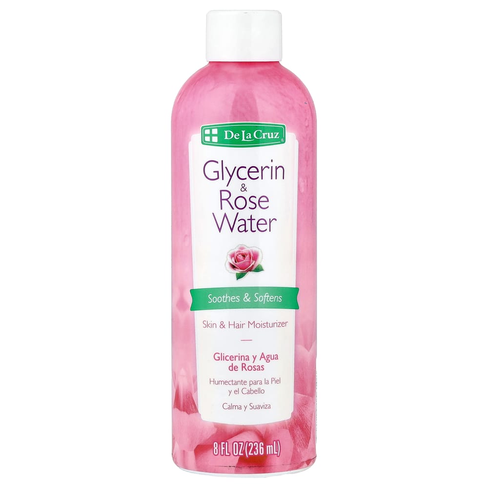 De La Cruz Glycerin & Rosewater Skin & Hair Moisturizer 236ml (8 fl oz)