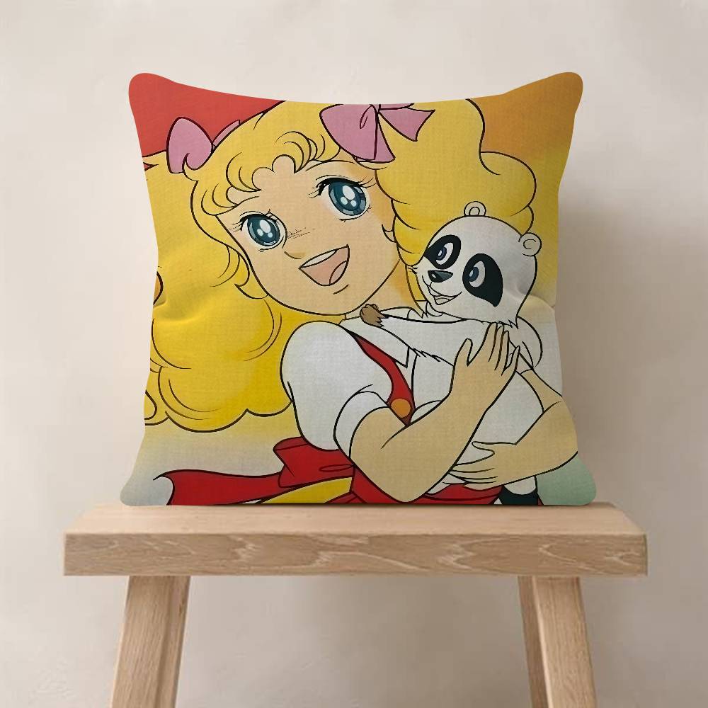 Anime C-Candy Candys Cushion Cover Soft Decorative Square Cushion Covers 45x45cm Pillowcases For Sofa Couch Bedroom