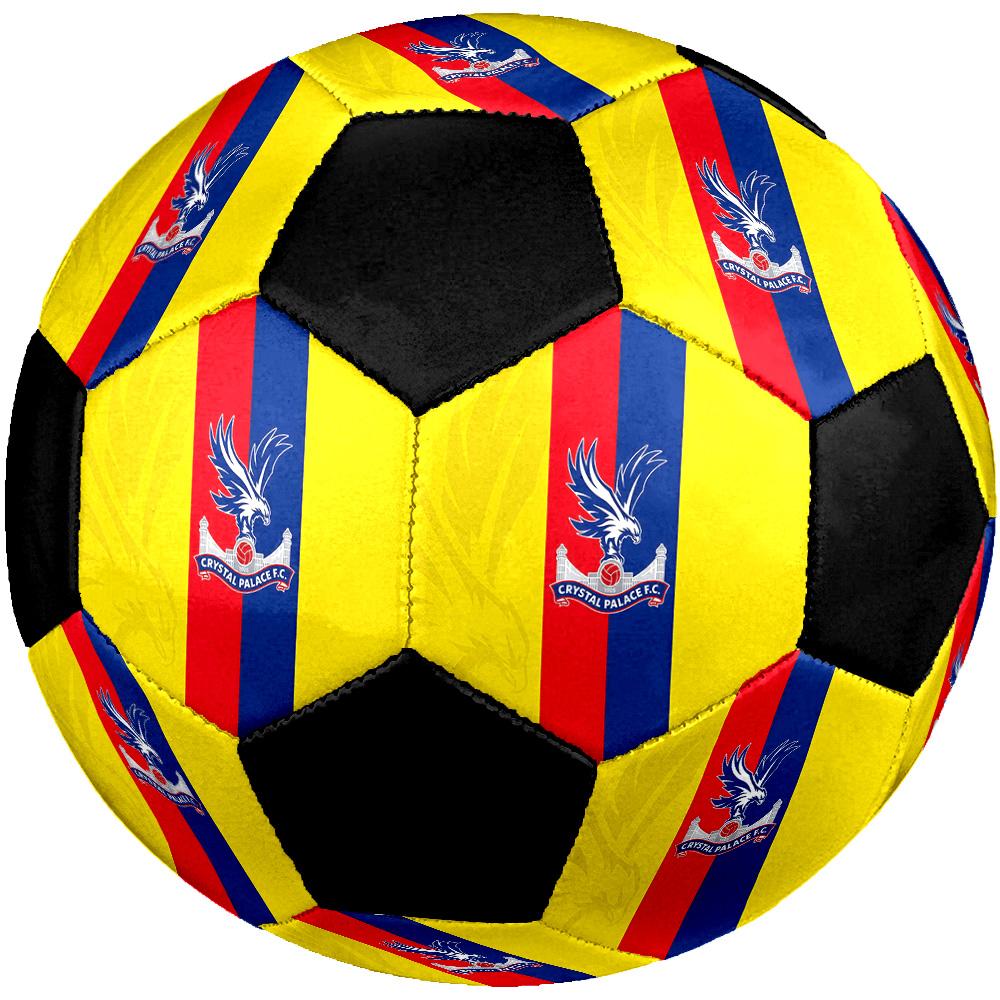 Pallone da Calcio Crystal Palace F.C Colorato Per Tutte le Età Cucito a Macchina PVC Pronto per la Competizione Resistente Alto Rimbalzo.TAGLIA5