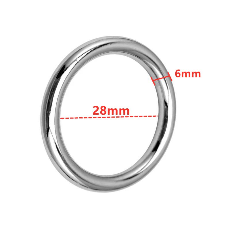 Small Large Male Ball Scrotum Stretcher Metal Penis Lock Cock Ring Bondage Restraint Delay Ejaculation BDSM Sex Toy for Man