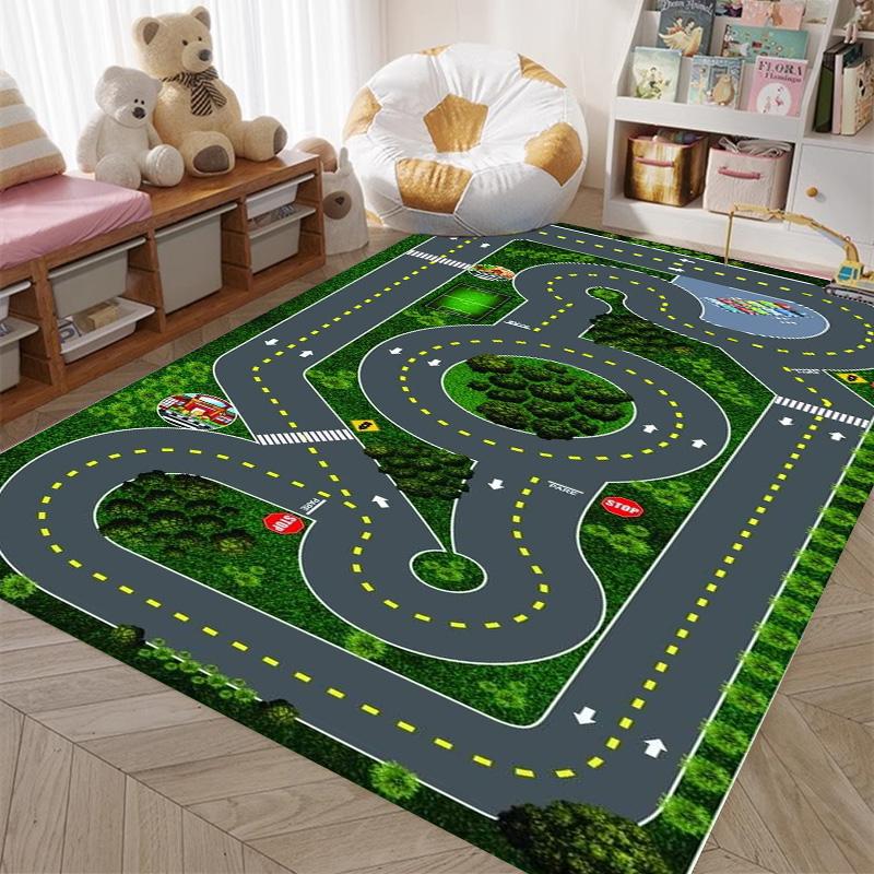 Tappetino da gioco per bambini Autostrada Città Simulazione Traffico Area Gioco Tappeto per Casa Soggiorno Camera da Letto Divano Bambini Tappetino Antiscivolo