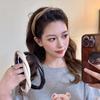 PU Leather Women Headband Simple Cross Twisted Head Hoop Imitation Thin Hair Hoop Non-slip Hairbands With Teeth Hair Accessories