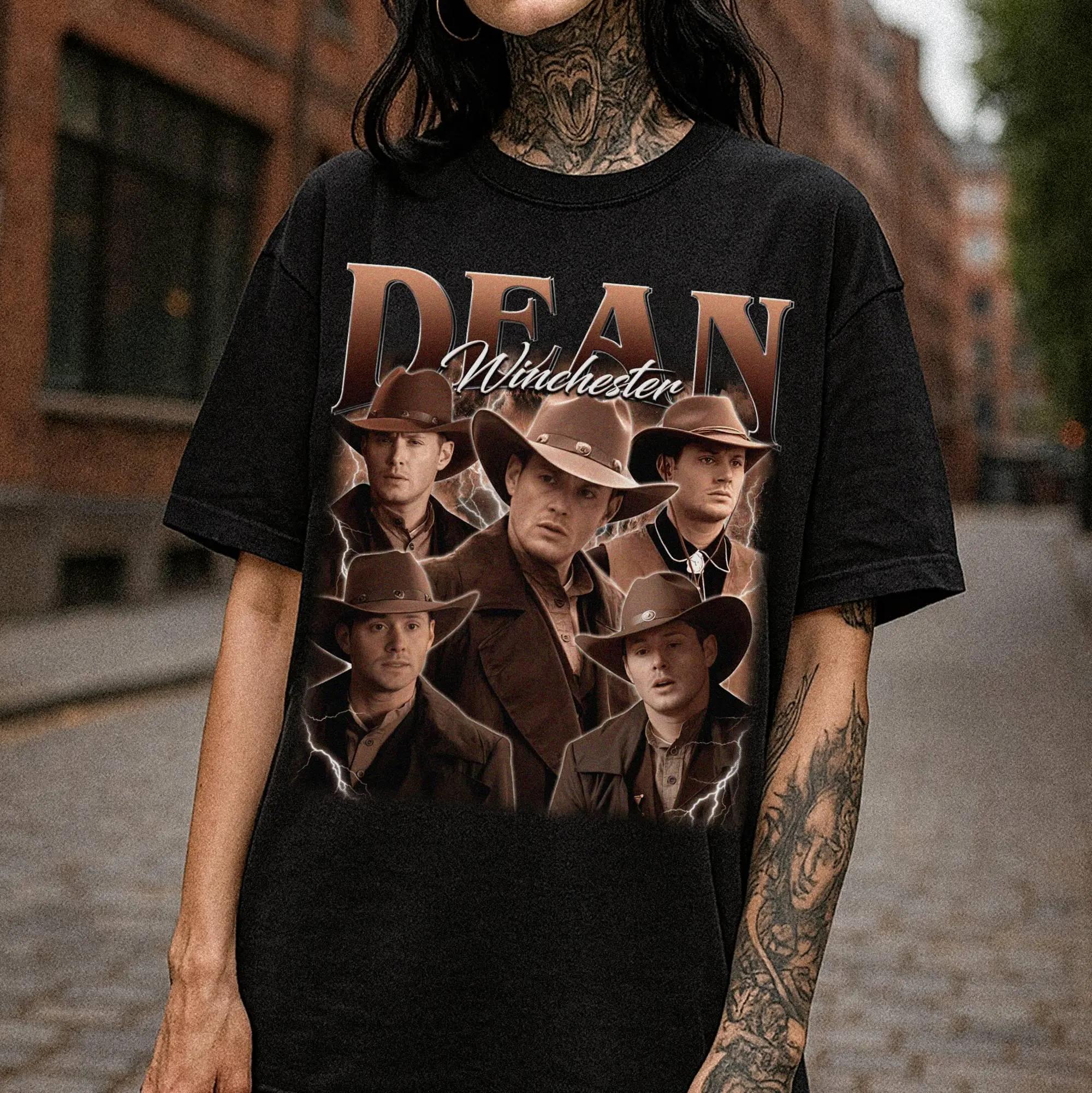 Dean Winchester Printed Womens Tshirt SpringSummer Fashion Trend Pure Cotton Top Neutral Short Sleeve Tshirt S