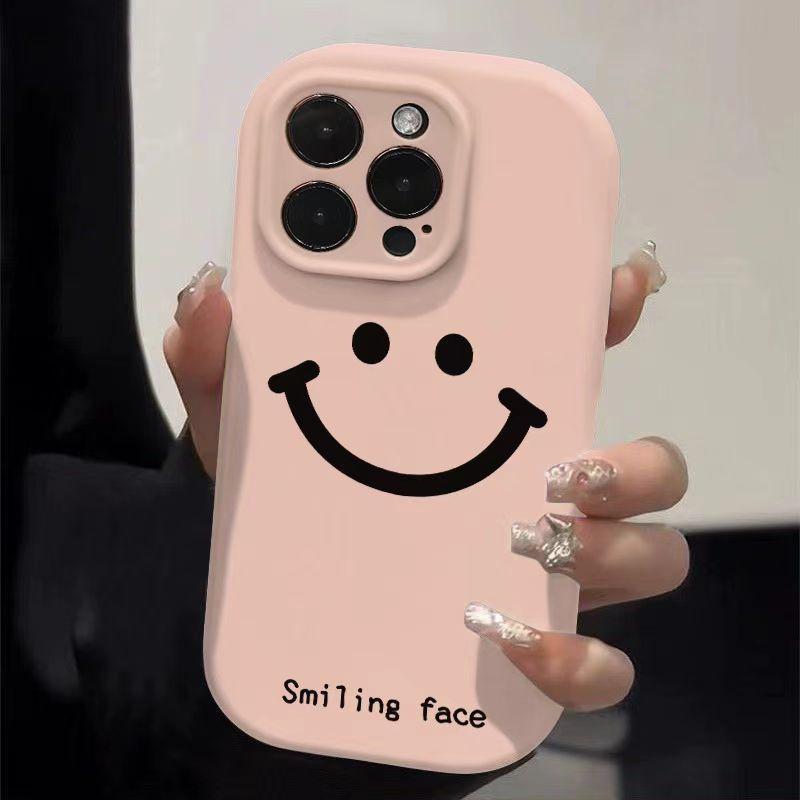 

Smiling Face Compatible with 16promax, Anti-drop 15pro, Apple Phone Case 14plus, Matte 13pro, Cute 12 iphone7p/8p