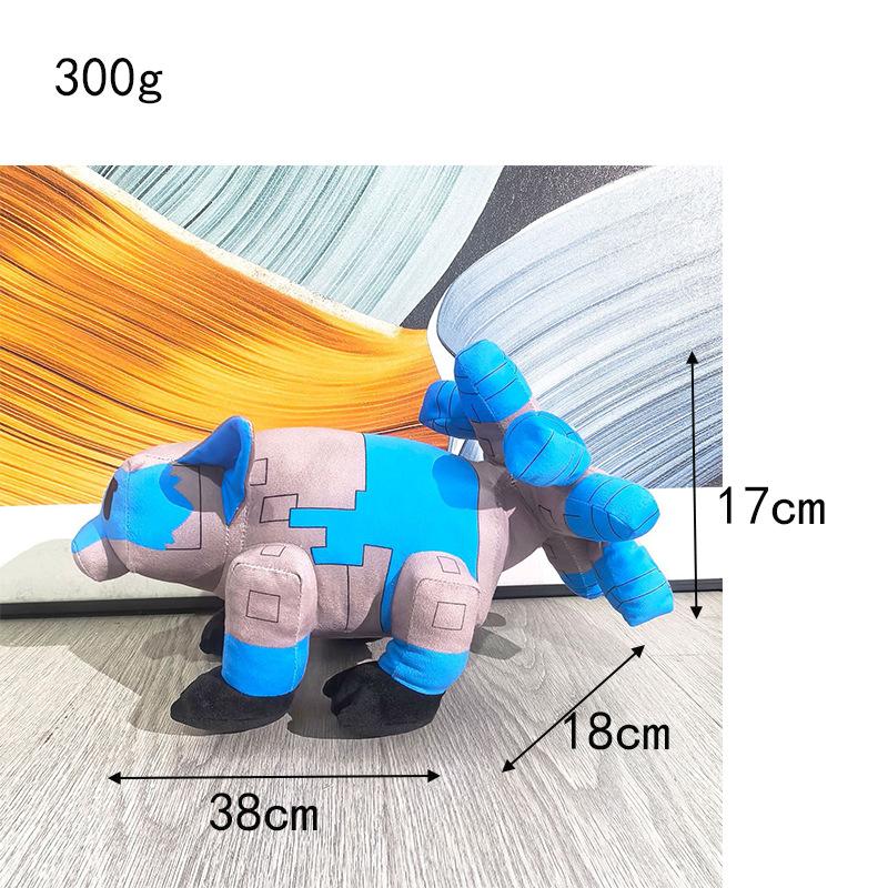 New Grow A Garden Roblox Nine-Tailed Fox Plush Toys Game Figure Block Style Soft Stuffed For Kids Fan Bedroom Playtime Companiom