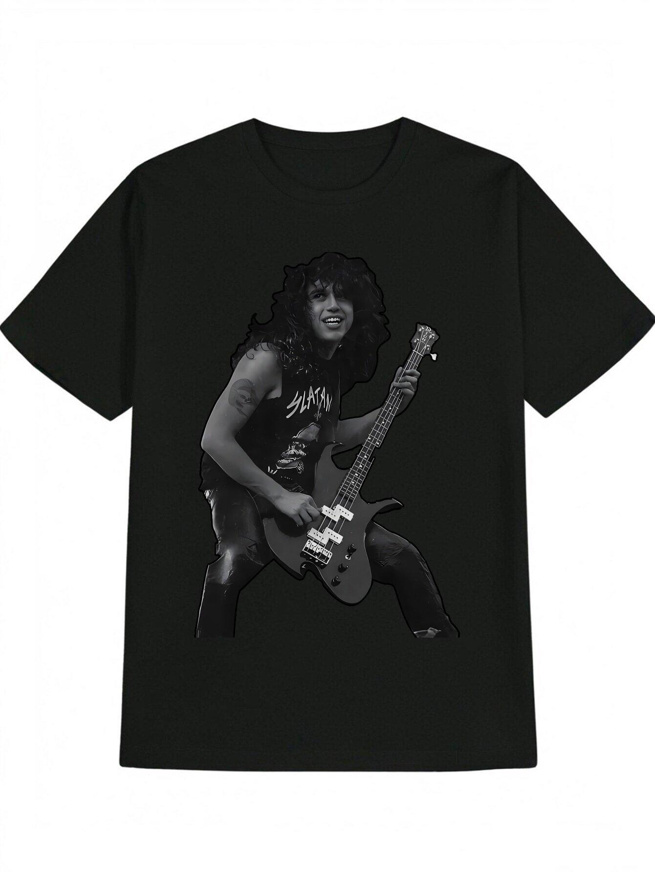 

Vintage Rock Band Graphic T-shirt - Edgy Dark Humor Anime-Inspired Design XXXL