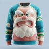Women's, and Teenagers' Ugly Christmas Sweaters, Christmas Gingerbread Man Patterned Round Neck Sportswear Y2k Clothes