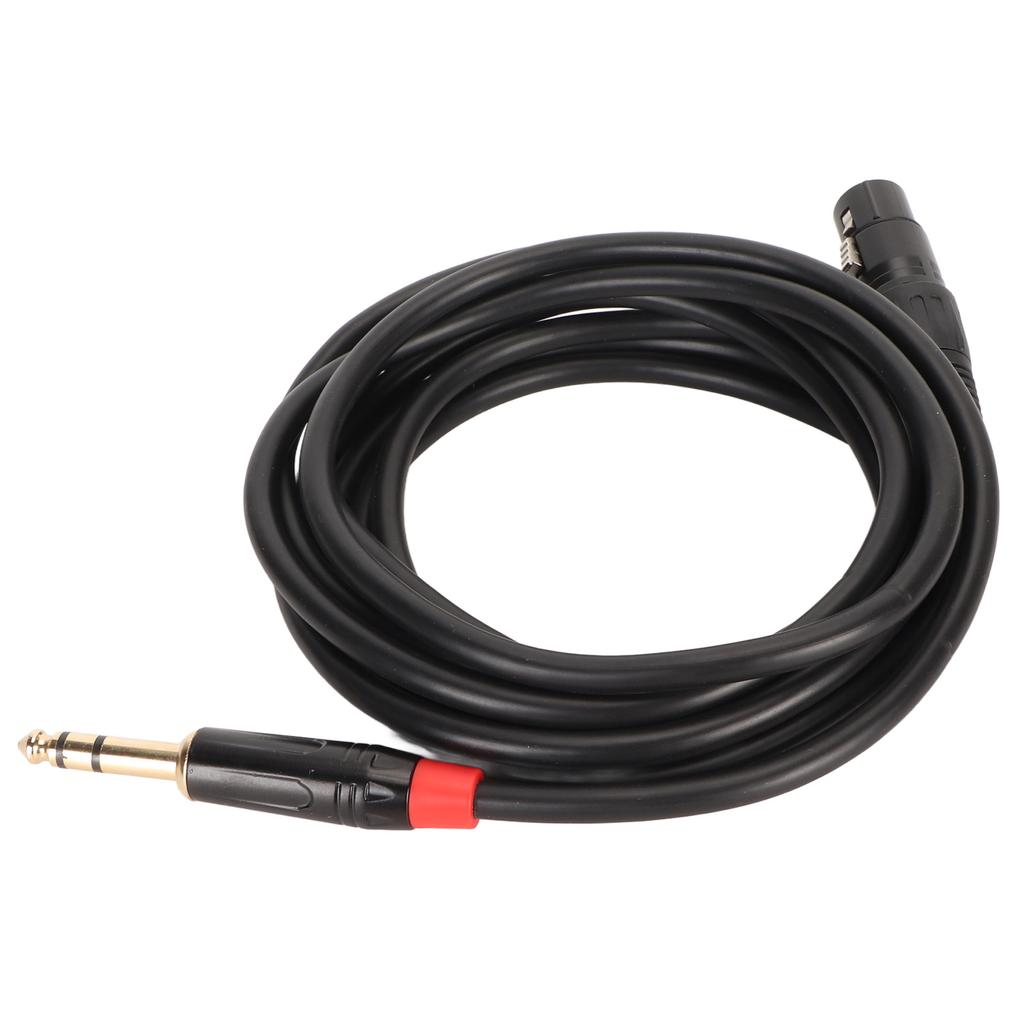 XLR Female to 14 Inch 6.35mm Cable Professional Plug and Play 20 AWG OFC Core Microphone Cable