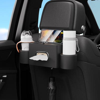 Aufbewahrungsbox für Autositzlehne Getränkehalter für Auto Mehrfunktionale Taschentuchbox Aufbewahrung hinten Autozubehör