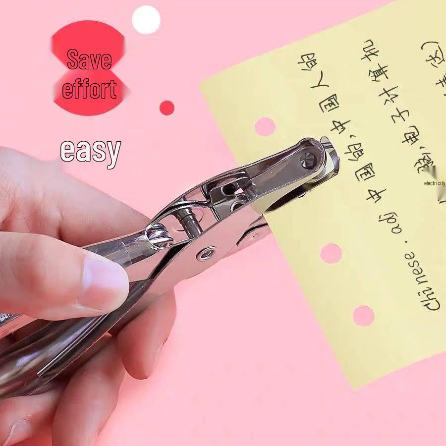Student Loose-Leaf Handheld Mini Hole Puncher