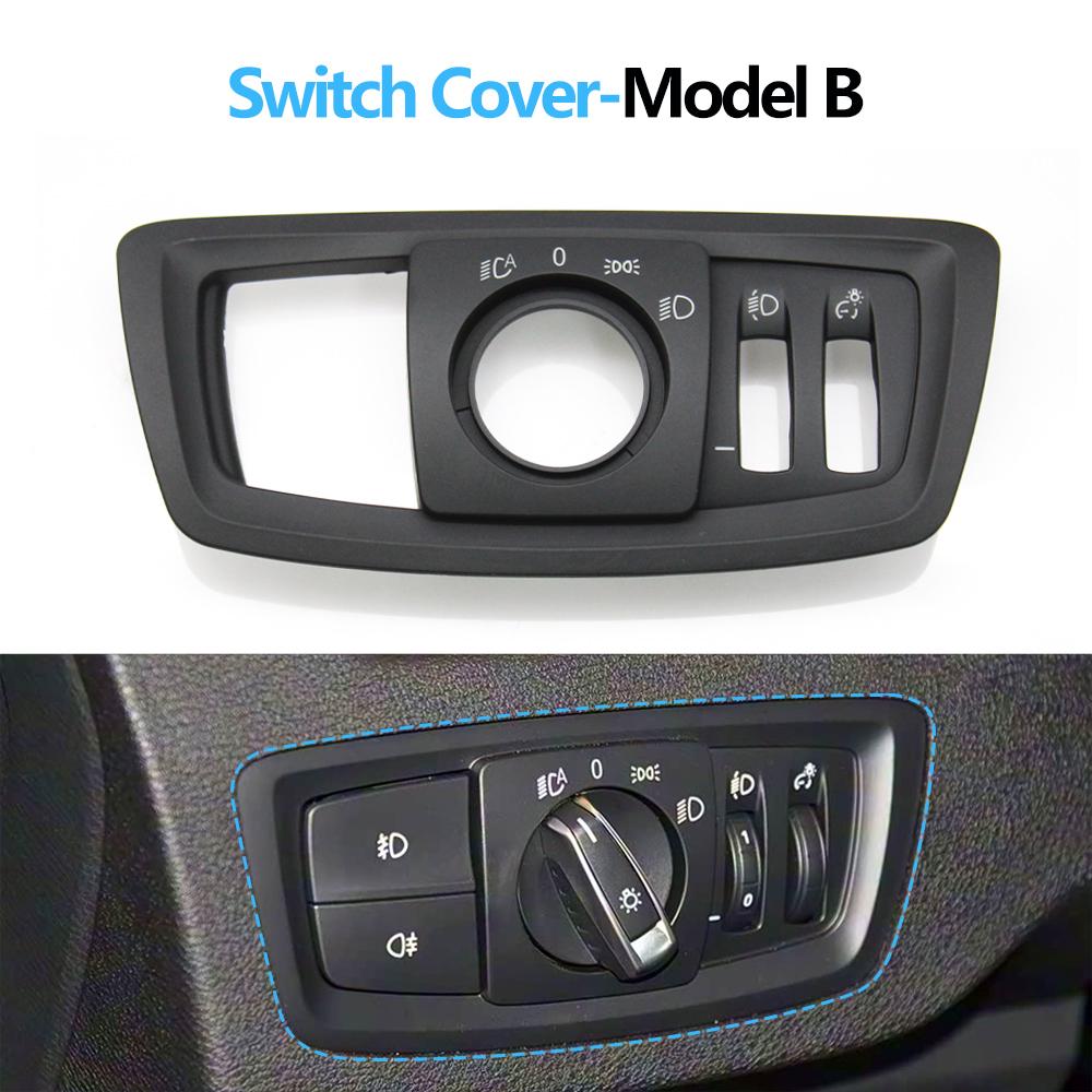 Car Front HeadLamp Rotary Foglight Button Headlight Switch Cover Panel For BMW 1 2 Series F20 F21 F22 F23 X1 F48 F49 X2 F39
