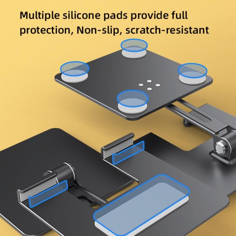 Verstellbarer Laptop-Ständer für Schreibtisch Metall Faltbar Laptop-Erhöhungen Tragbar Laptop-Halter Halterung Kühlung Computer Notebook