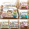 Cartoon Owl Duvet Cover Set Fashion Cute Animal Bedding Set Soft Microfiber Print Comforter Cover Decorative Kids Children Room