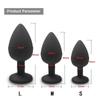 4 Different Color Mini Silicone Crystal Butt Plug Anal Plug Unisex Sex Stopper Adult Sex Toys for Men/Women Anal Trainer Couples