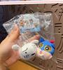 Crayon Shin-chan Magnetic Sticker & Couple Pendant Doll Keychain Set