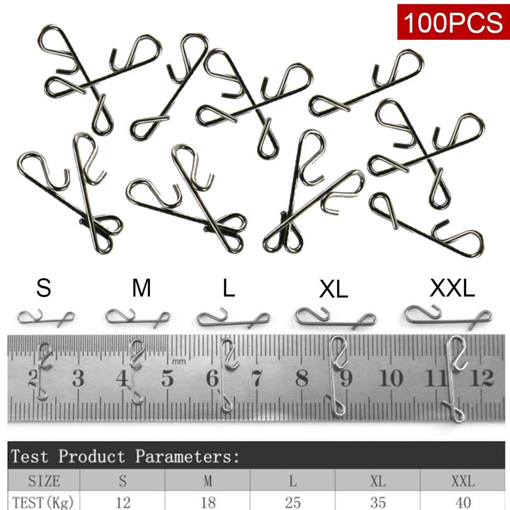 

Fishing Swivel Snap S-XXL Knotless Connector Silver M