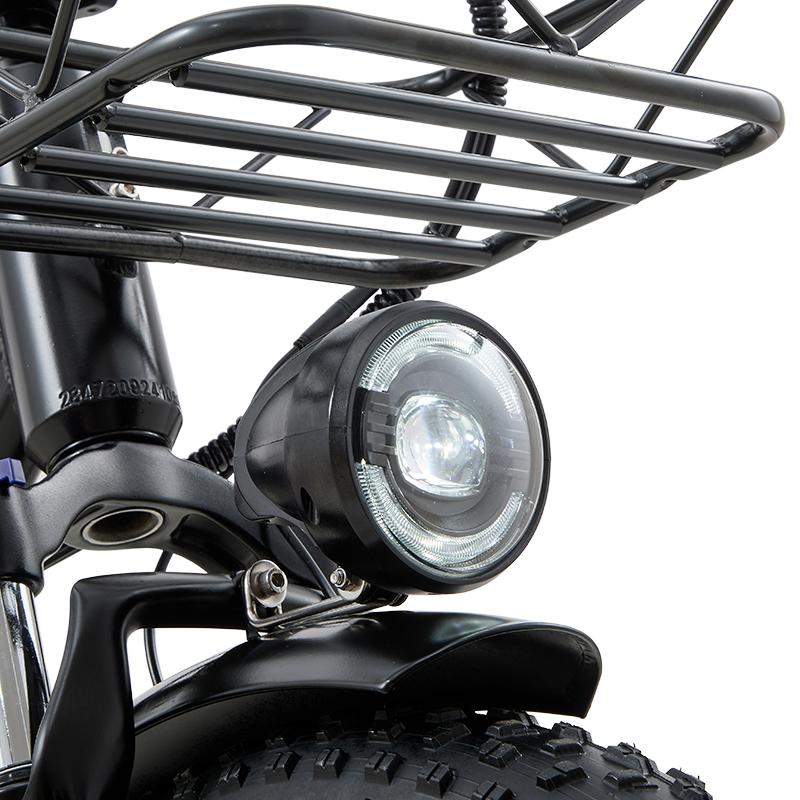 BURCHDA Elektrické kolo U8 1000W, 48V 31,5Ah Baterie, 20" Tlusté Pneumatiky Všeprostorový Sněžný E-bike s Hydraulickými Brzdami