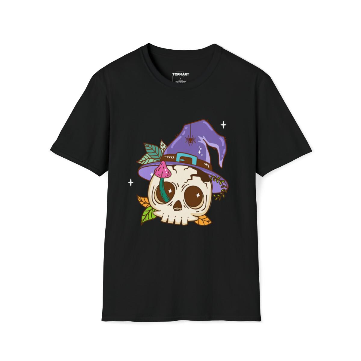 Halloween Cute Skull Unisex Softstyle T-Shirt S