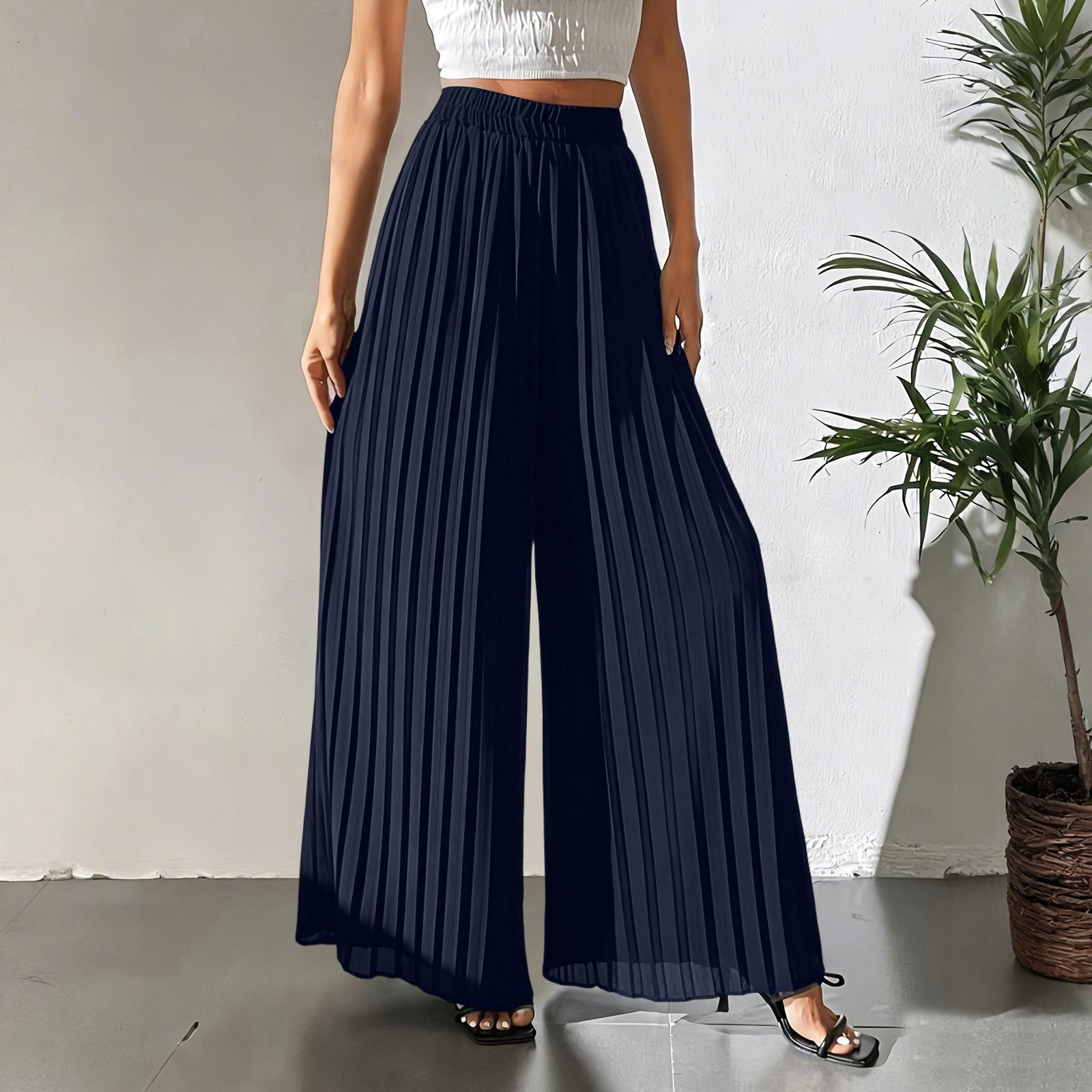 

Женские прямые брюки, модные повседневные брюки, брюки Harlan Nine Point XXXXL тёмно-синий