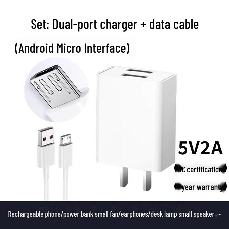 Universal 5V2A/5V1A Type-C Fast Charger for Android Devices