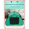 Cat House Quick Assembly and Disassembly for Indoor Outdoor Cave Cat Tent Dog House for Puppy Small Animals Dogs All Seasons Use
