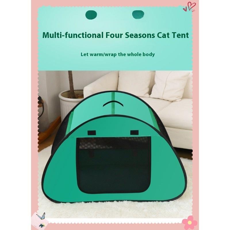 Cat House Quick Assembly and Disassembly for Indoor Outdoor Cave Cat Tent Dog House for Puppy Small Animals Dogs All Seasons Use