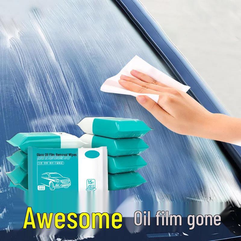 Rainproof Car Glass Oil Film Removal Wipes for Interior & Windows