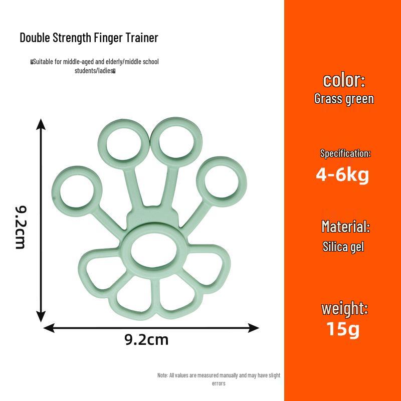 

Double Strength Silicone Finger Trainer & Wrist Muscle Exerciser 15g